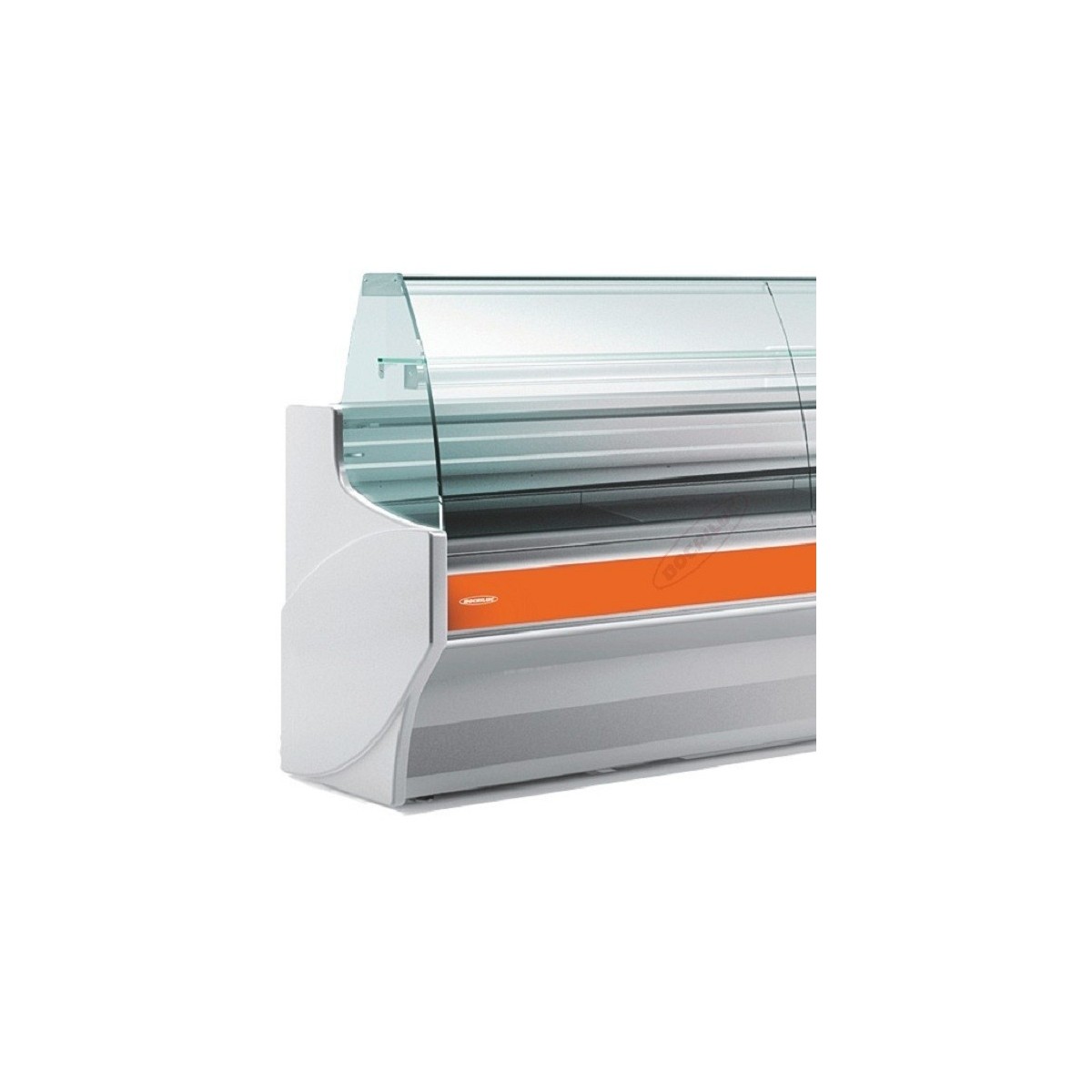 Vitrina Refrigerada Expositora Cristal Recto WDR Largo 900mm Modelo 2  estantes